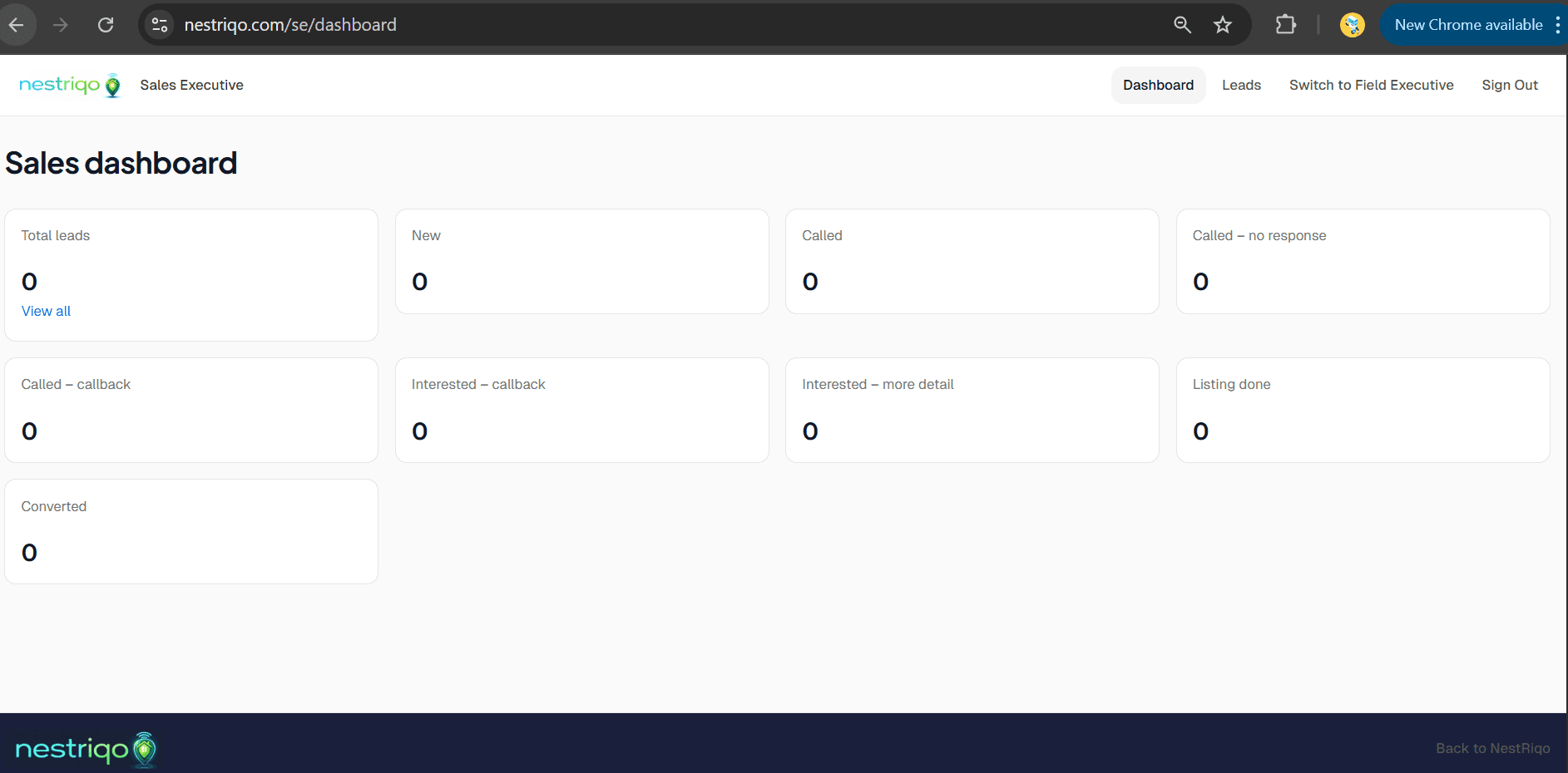Sales executive dashboard